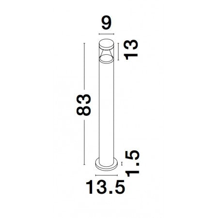 LED Outdoor Lamp ROCK IP65 NOVA LUCE