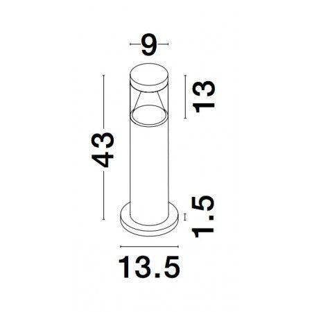 LED Outdoor Lamp ROCK IP65 NOVA LUCE