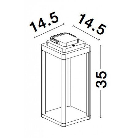 LED Outdoor Portable Lamp FIGI IP65 NOVA LUCE