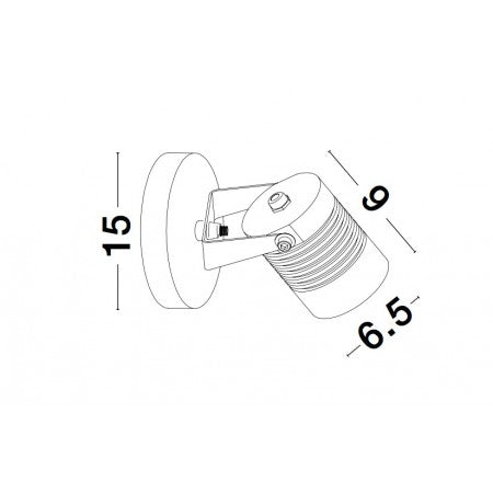 LED Outdoor Spikes Lamp FEND IP65 NOVA LUCE