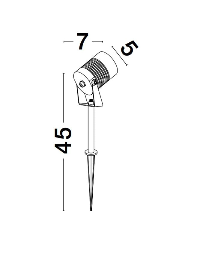 LED Outdoor Spikes Lamp STAKE IP65 NOVA LUCE