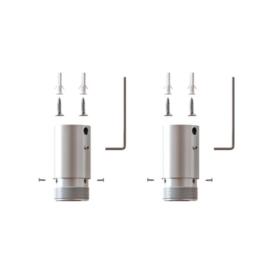 Light Fixture CURVED HANGING SUNSPENSION KIT WITH 2 ALUMINIUM MOUNTING BASES FOR LED LIGHTING TUBE LS77 – Zambelis
