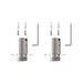 Light Fixture CURVED HANGING SUNSPENSION KIT WITH 2 ALUMINIUM MOUNTING BASES FOR LED LIGHTING TUBE LS77 – Zambelis