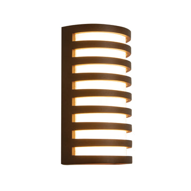 Outdoor Light OUTDOOR SCONCE LIGHT LED 10W 3000K ALUMINIUM BROWN – Zambelis