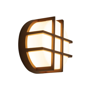 Outdoor Light OUTDOOR SCONCE LIGHT LED 10W 3000K ALUMINIUM BROWN – Zambelis
