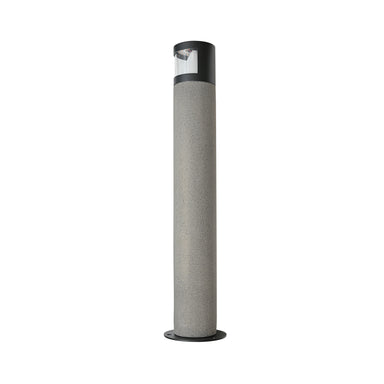 Bollard Light OUTDOOR BOLLARD LED LIGHT 10W 3000K NATURAL CONCRETE - BLACK METAL - PC DIFFUSER IP65 – Zambelis