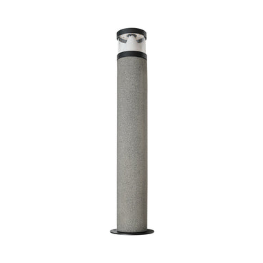 Bollard Light OUTDOOR BOLLARD LED LIGHT 10W 3000K NATURAL CONCRETE - BLACK METAL - PC DIFFUSER IP65 – Zambelis