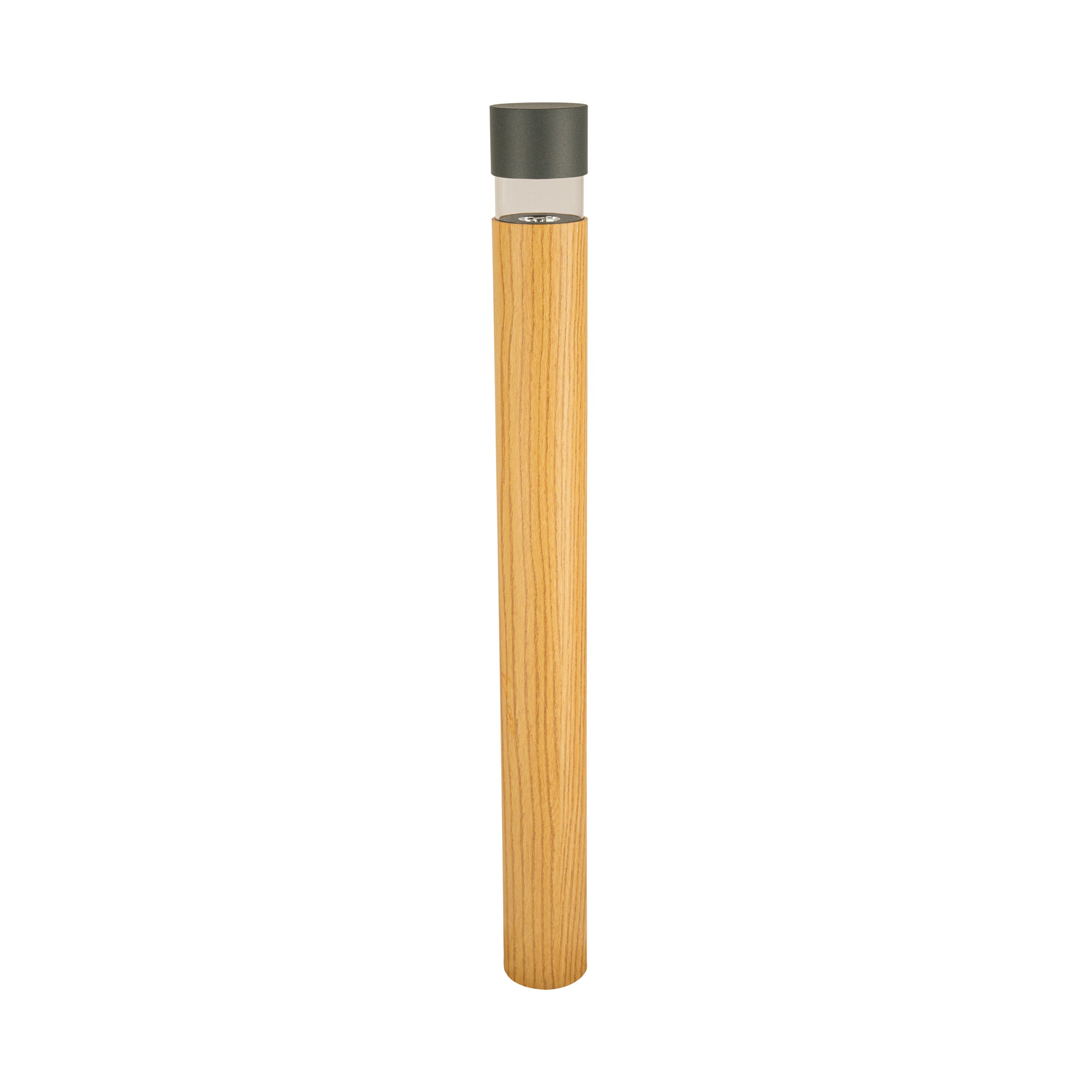 Bollard Light OUTDOOR BOLLARD LED LIGHT 8W 3000K GRAPHITE - WOOD IP65 – Zambelis