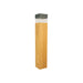 Bollard Light OUTDOOR BOLLARD LED LIGHT 15W 3000K GRAPHITE - WOOD IP66 – Zambelis