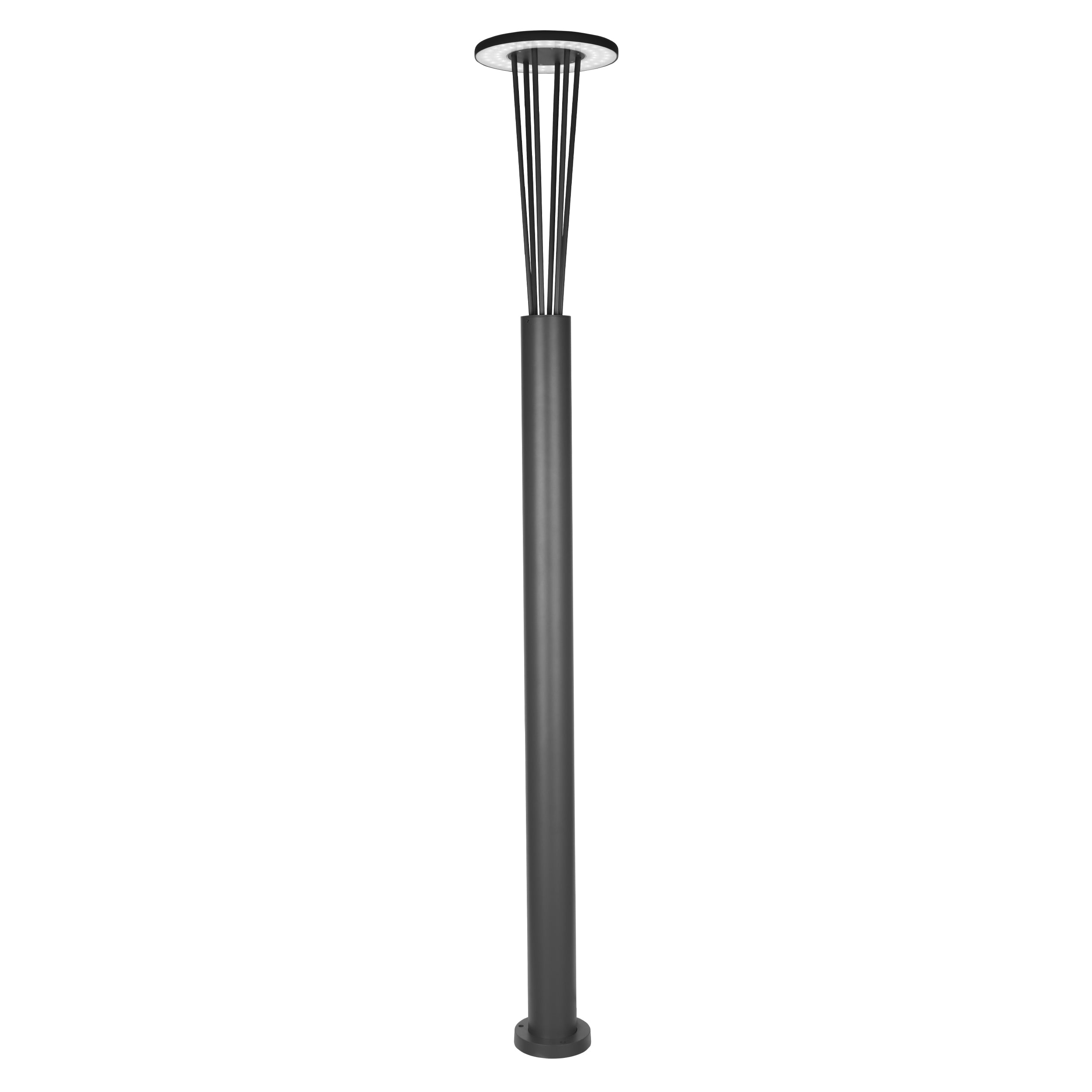 Bollard Light OUTDOOR LAMP POST LED LIGHT 15.5W 3000K GRAPHITE ALUMINIUM IP65 – Zambelis
