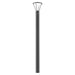 Bollard Light OUTDOOR LAMP POST-BOLLARD LED SOLAR LIGHT 5W 3000K GRAPHITE ALUMINIUM IP54 – Zambelis