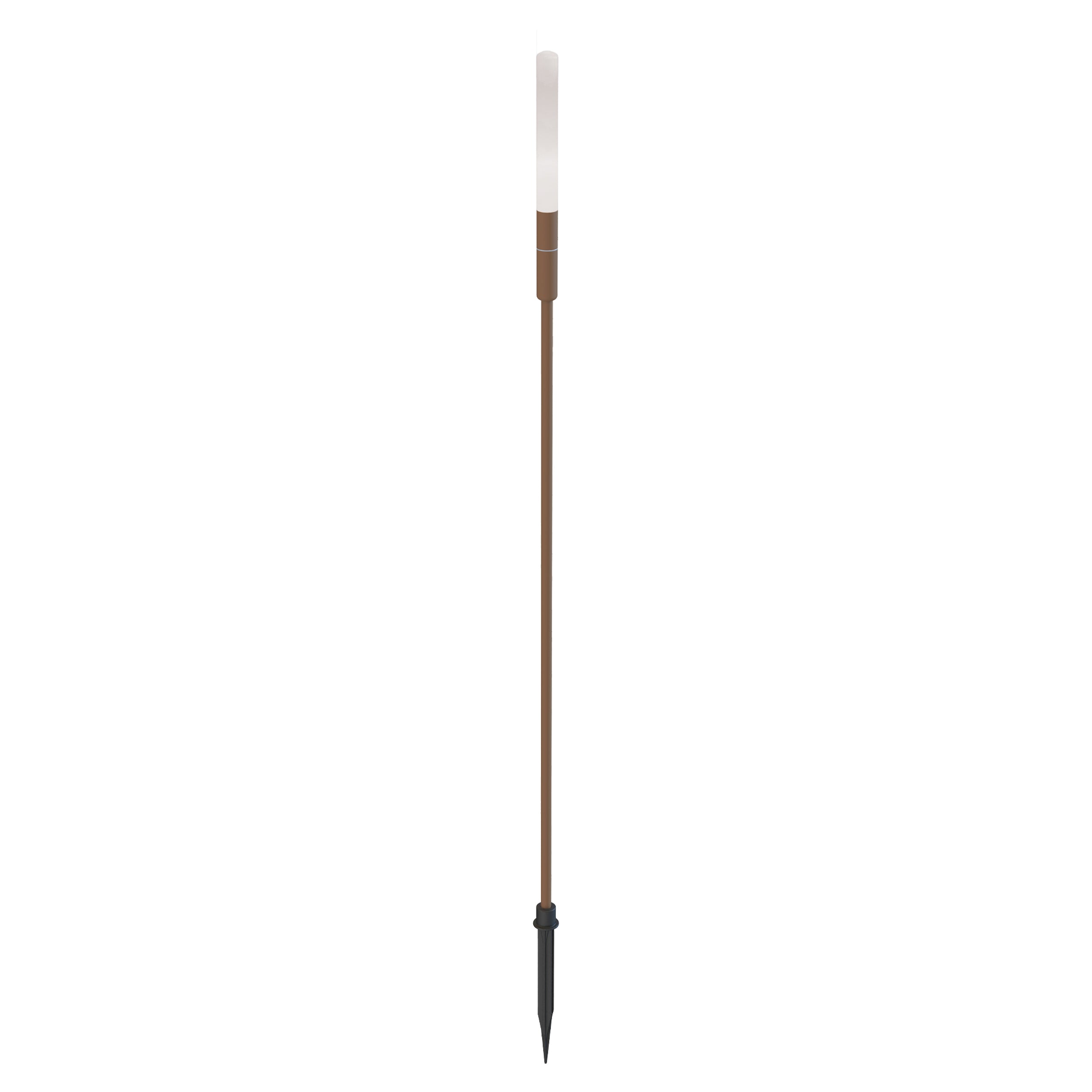 Outdoor Light OUTDOOR SPIKE LED LIGHT 1.5W-24V 3000K BROWN ALUMINIUM - FROSTED ACRYLIC IP65 – Zambelis