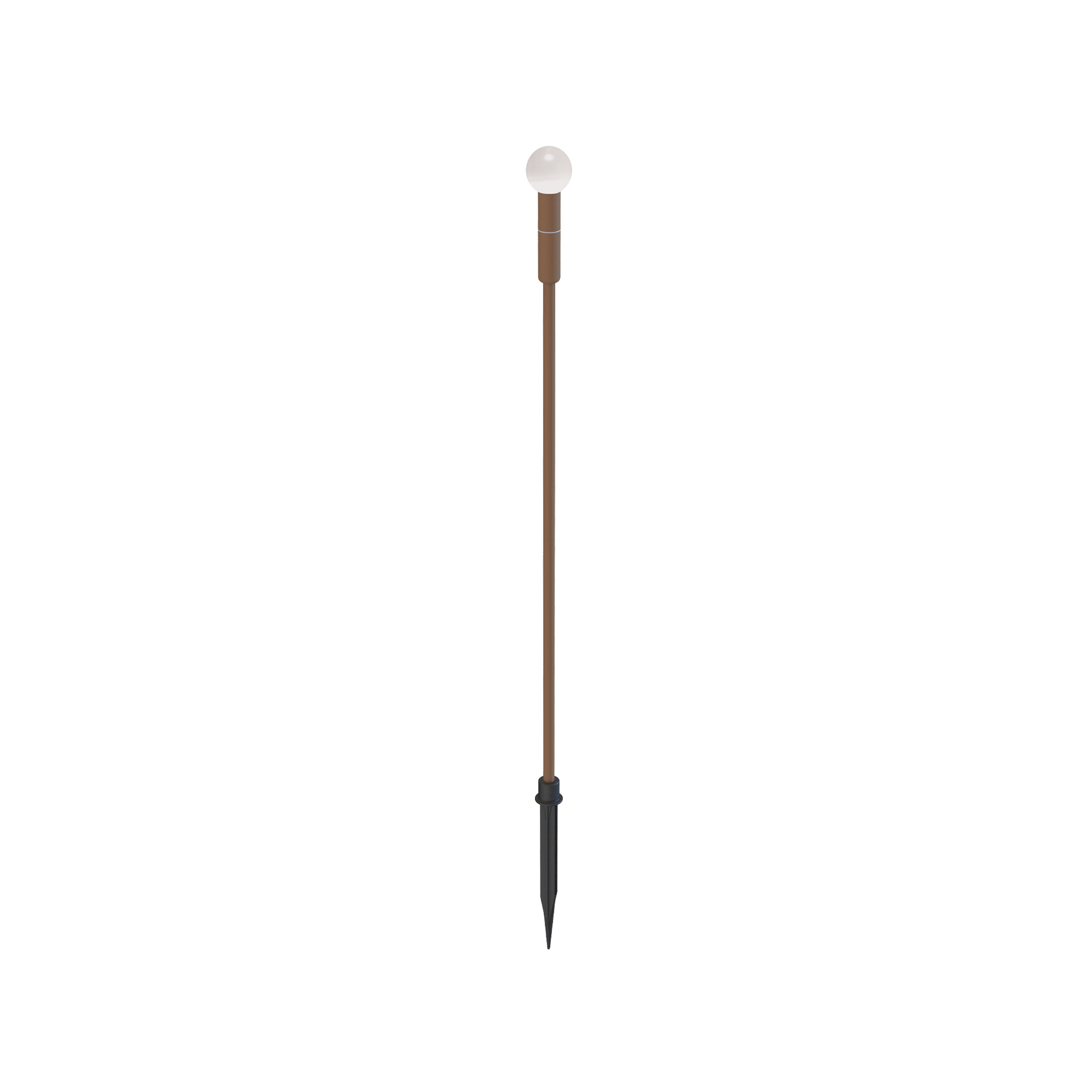 Outdoor Light OUTDOOR SPIKE LED LIGHT 1.5W-24V 3000K BROWN ALUMINIUM - FROSTED ACRYLIC IP65 – Zambelis