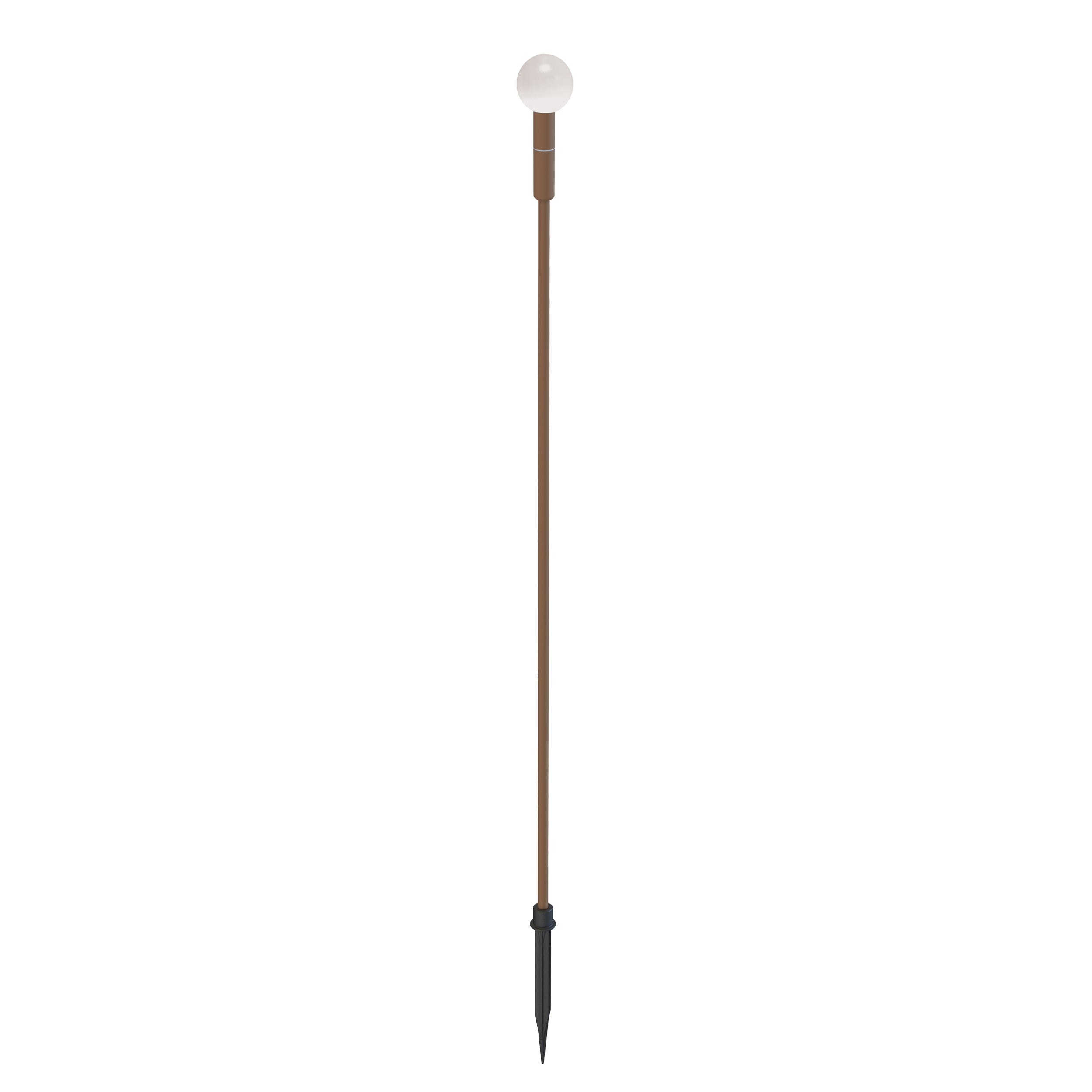 Outdoor Light OUTDOOR SPIKE LED LIGHT 1.5W-24V 3000K BROWN ALUMINIUM - FROSTED ACRYLIC IP65 – Zambelis