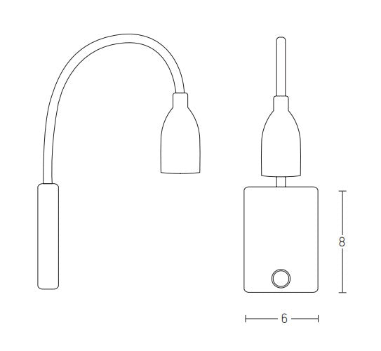 LED Modern Hotel Wall Lamp ZAMBELIS