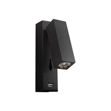 Light Fixture SCONCE LED 3W METAL BLACK USB – Zambelis