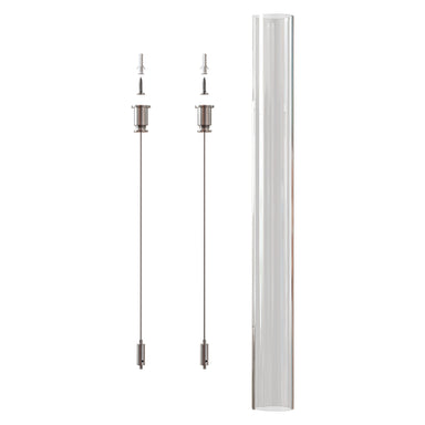 Light Fixture HORIZONTAL SUNSPENSION KIT 2M STEEL WIRE + PLASTIC TUBE D:27MM – Zambelis