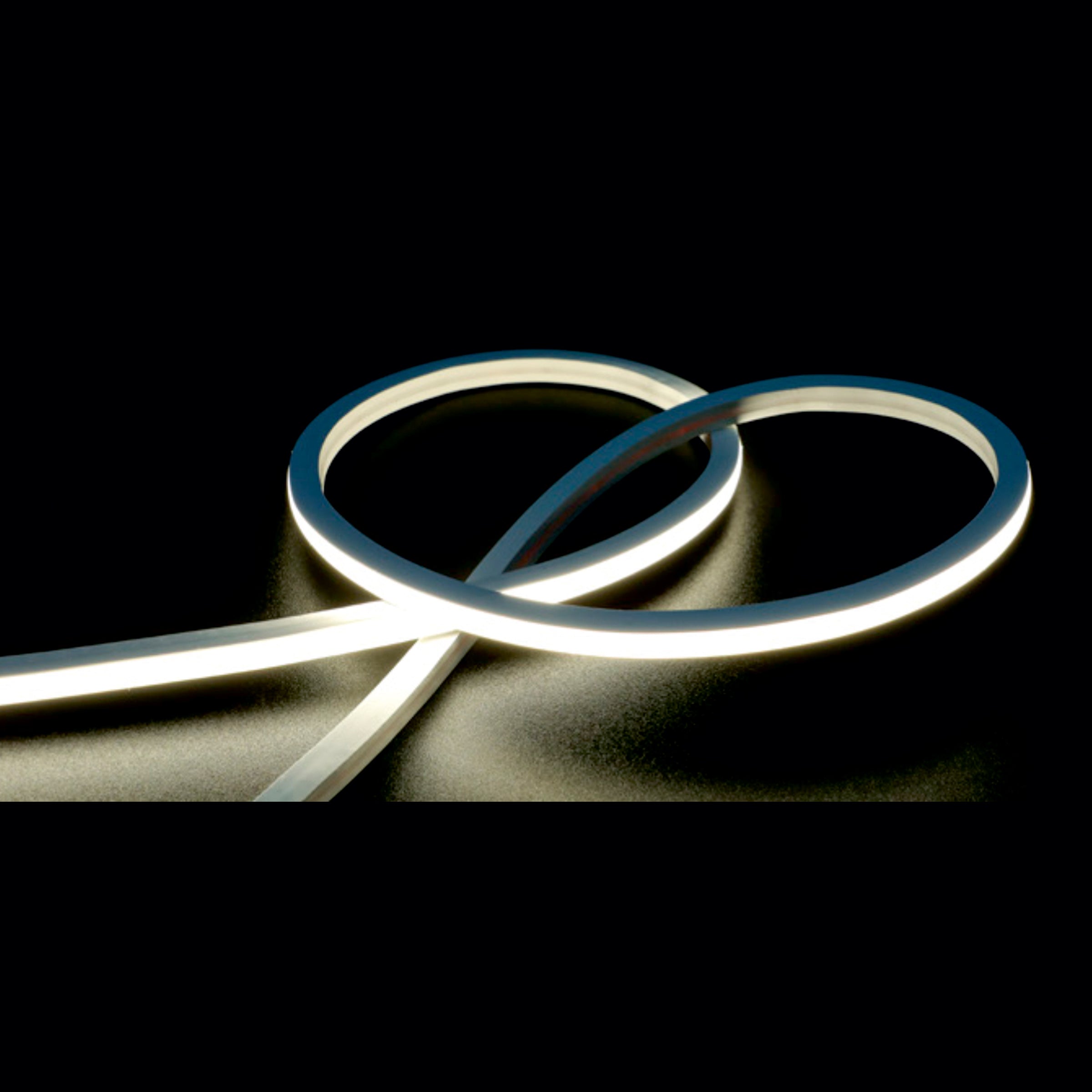 Light Fixture LED RUBBER 6x6MM WHITE NEON TOP BENDING 24V 8W/m 238 LEDs/m 3000K IP67 – Zambelis