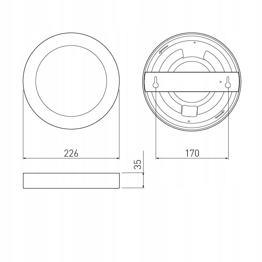 LED Modern  Surface Lamp  BOLERO GTV Poland