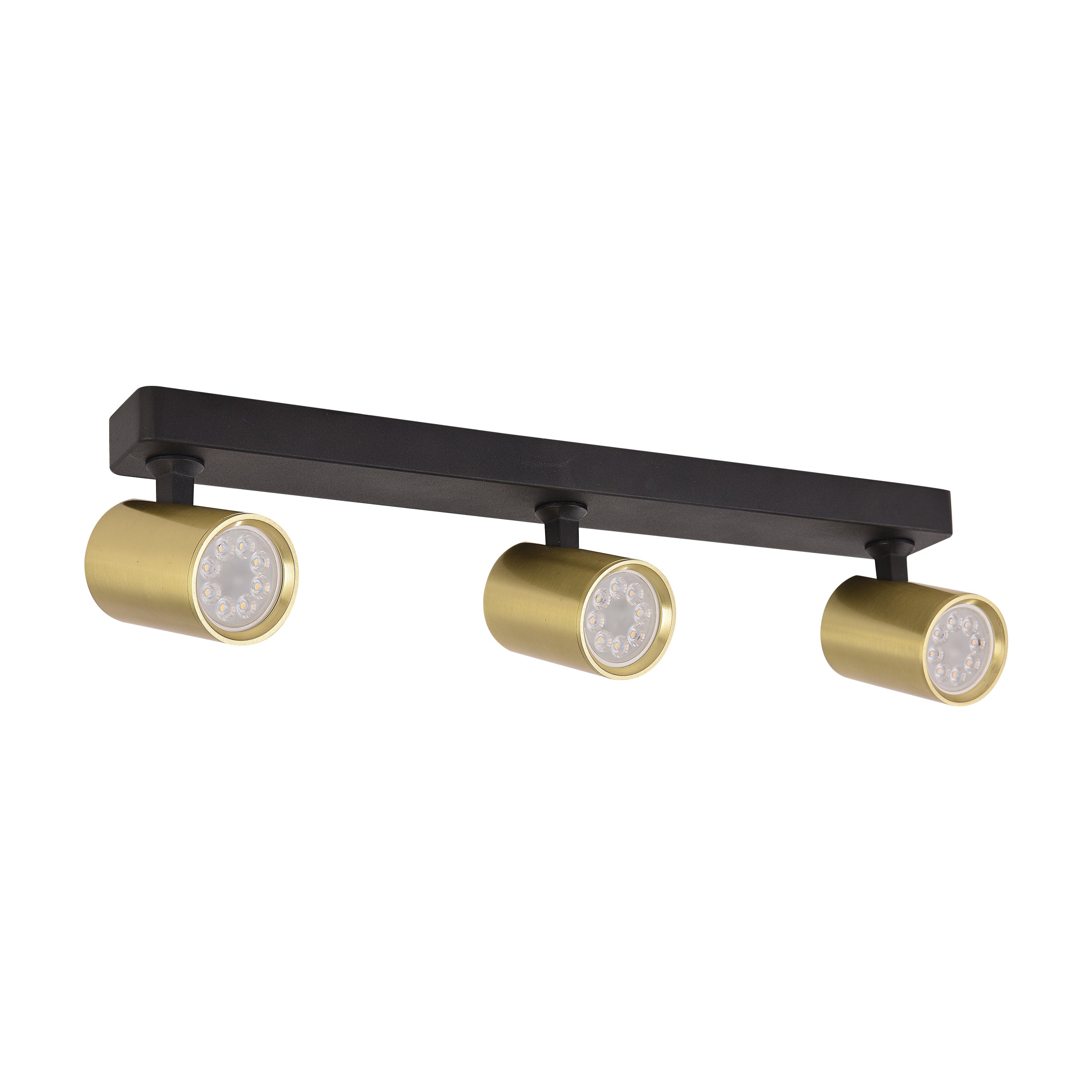 Ceiling Light CEILING SPOT 3XGU10 SANDY BLACK-BRUSHED BRASS – Zambelis