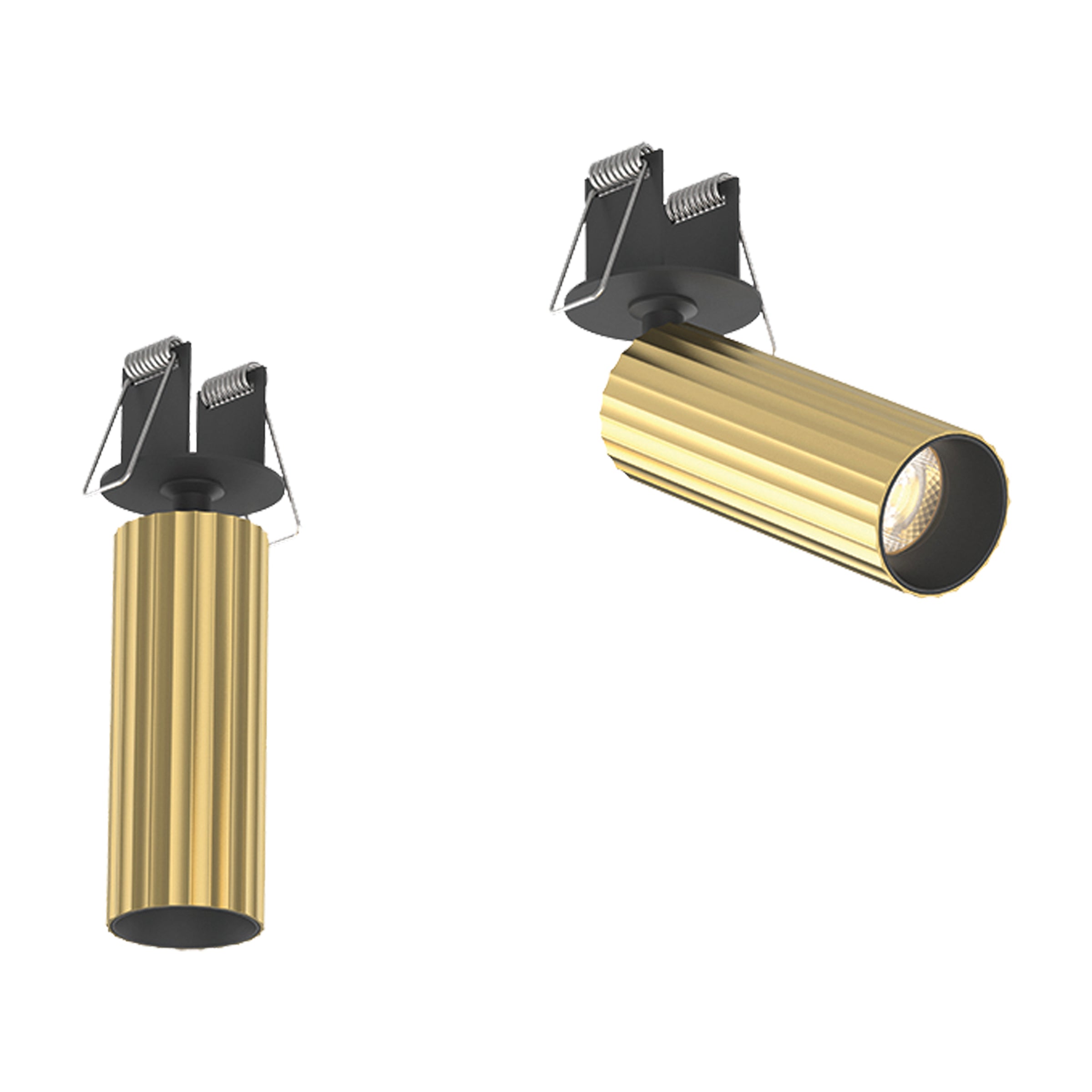 Spot Light RECESSED SPOT 7W LED 36° BRUSHED BRASS – Zambelis
