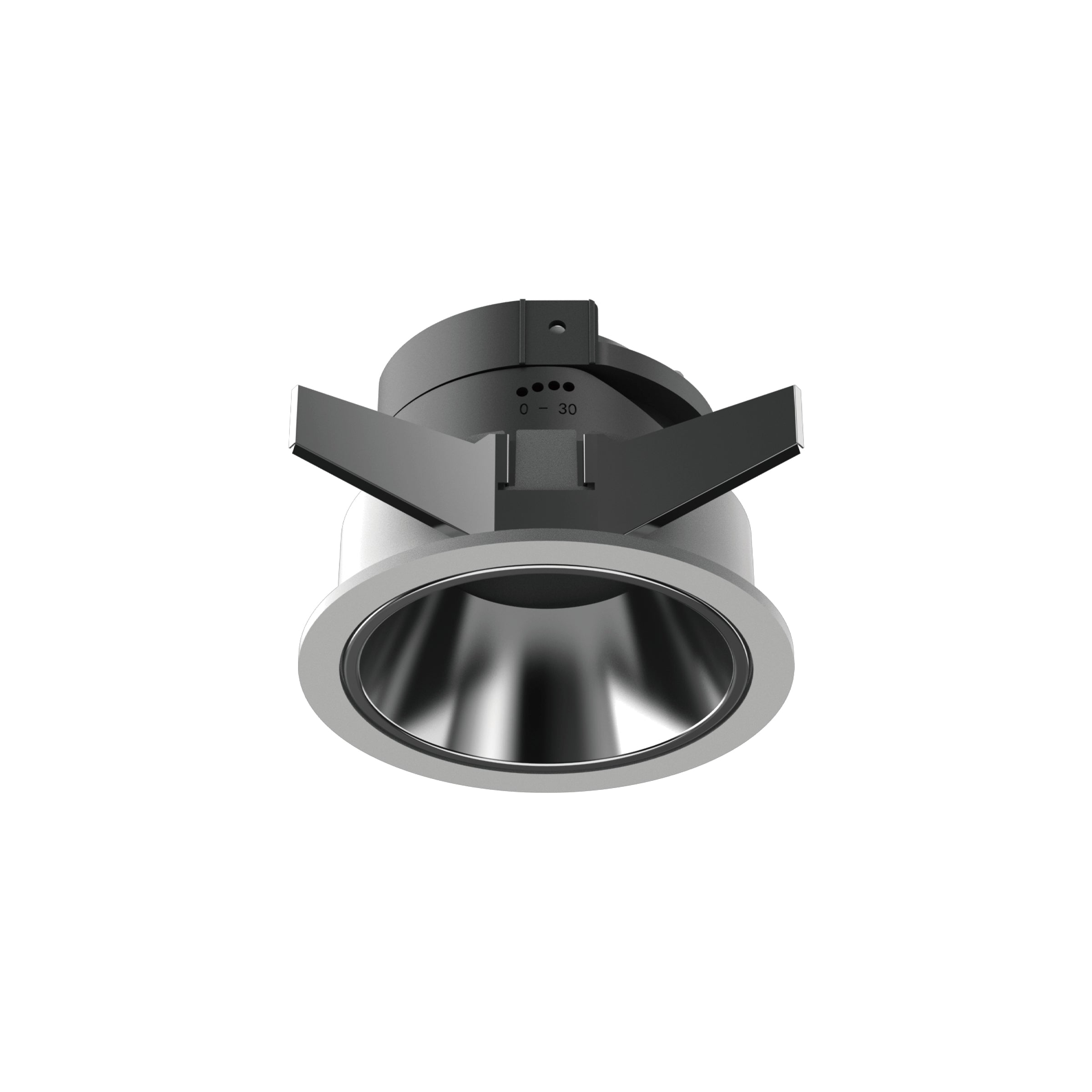 Spot Light RECESSED SPOT 1XGU10 WHITE -BLACK CHROME REFLECTOR – Zambelis