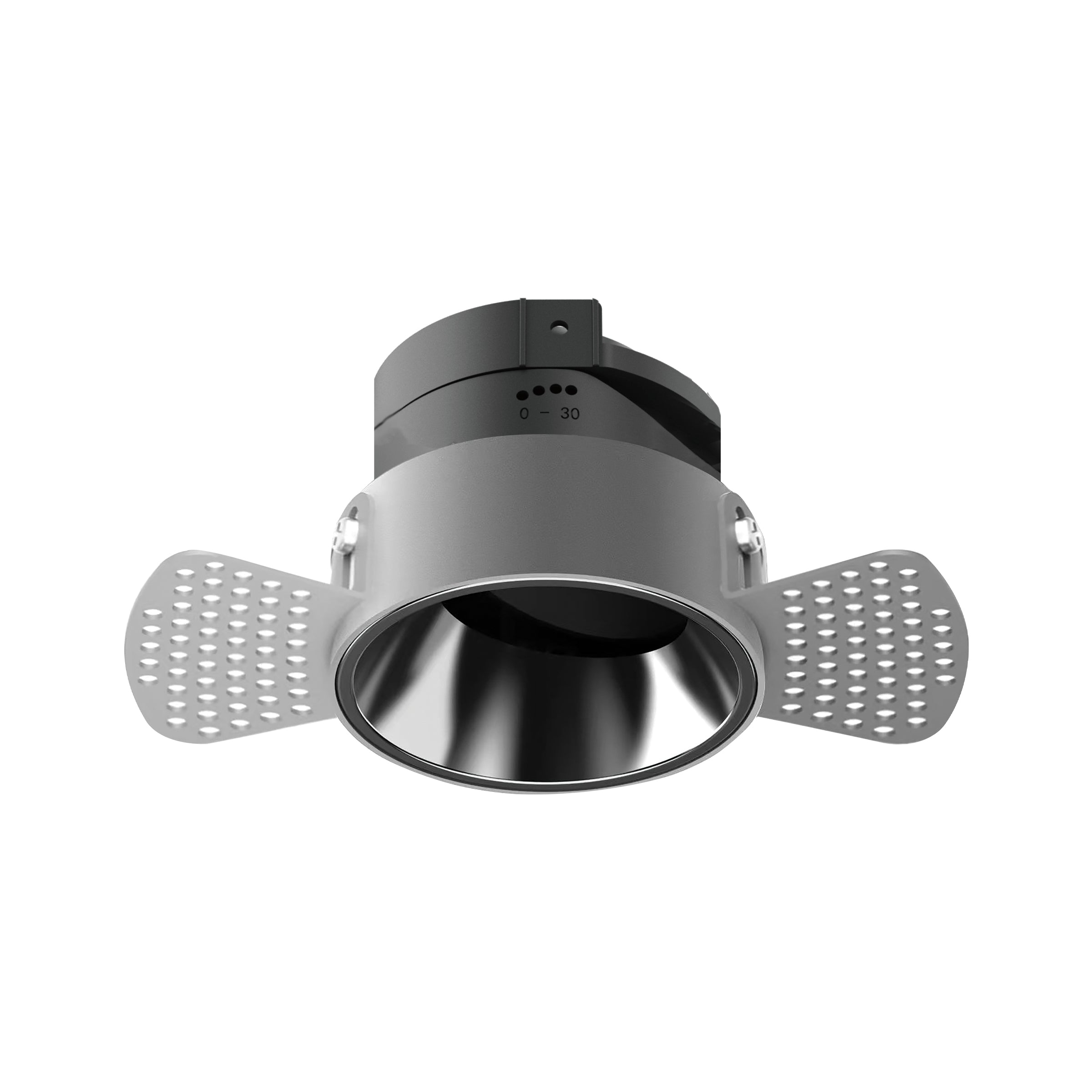 Spot Light TRIMLESS SPOT 1XGU10 WHITE -BLACK CHROME REFLECTOR – Zambelis