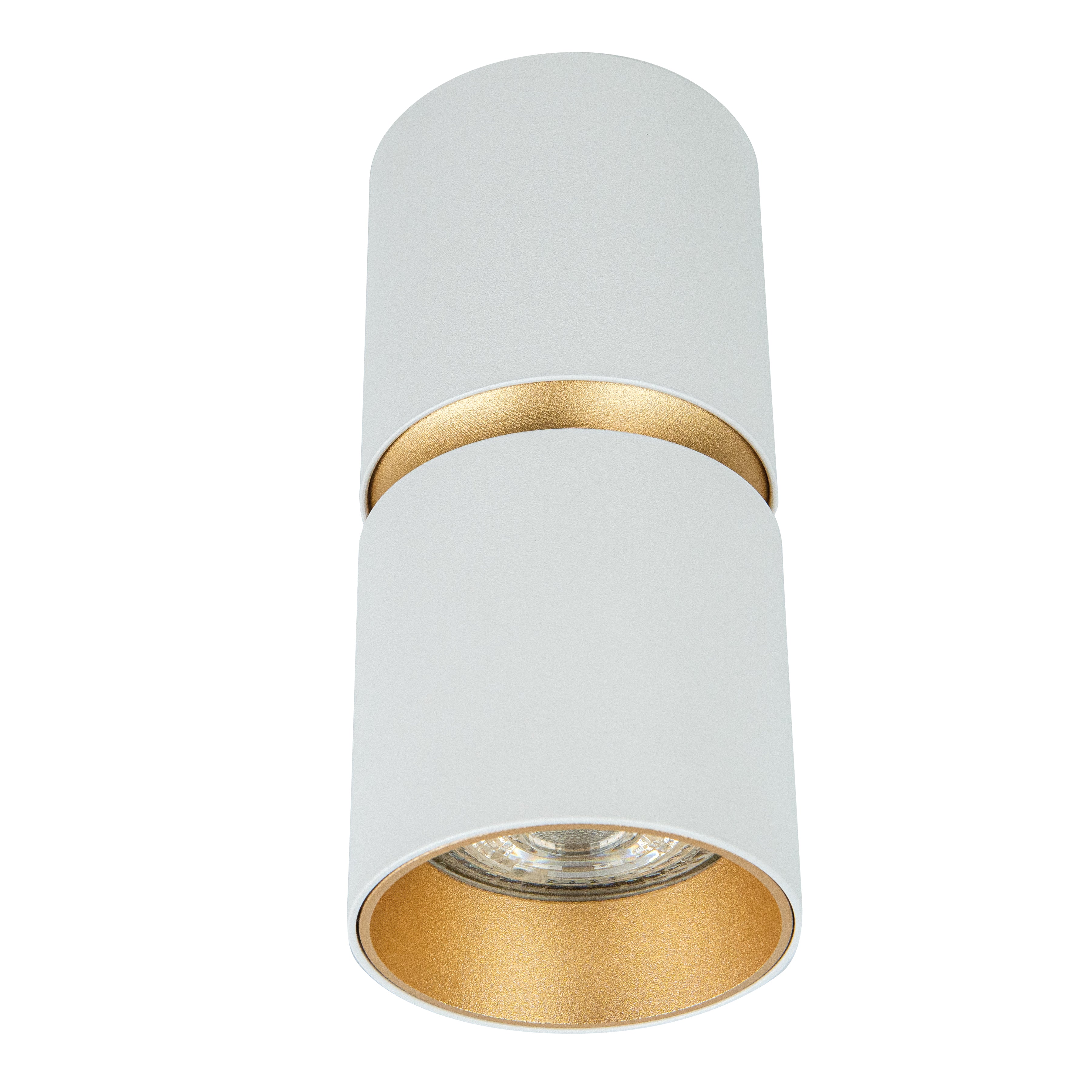 Spot Light CELING SPOT 1XGU10 ALUMINIUM SANDY WHITE- GOLD MATT – Zambelis