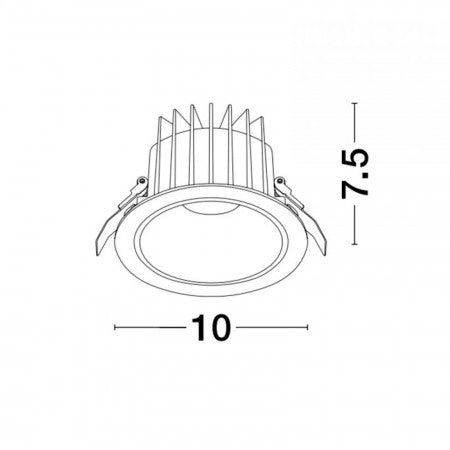 LED Downlight Recessed Spots BRADY IP67 NOVA LUCE