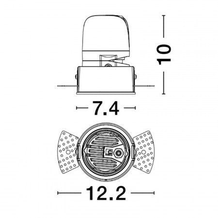 LED Recessed Spot Wall Washers HOMER NOVA LUCE