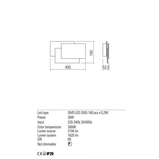 Modern Wall Lamp REDO 01-2296 GAMER