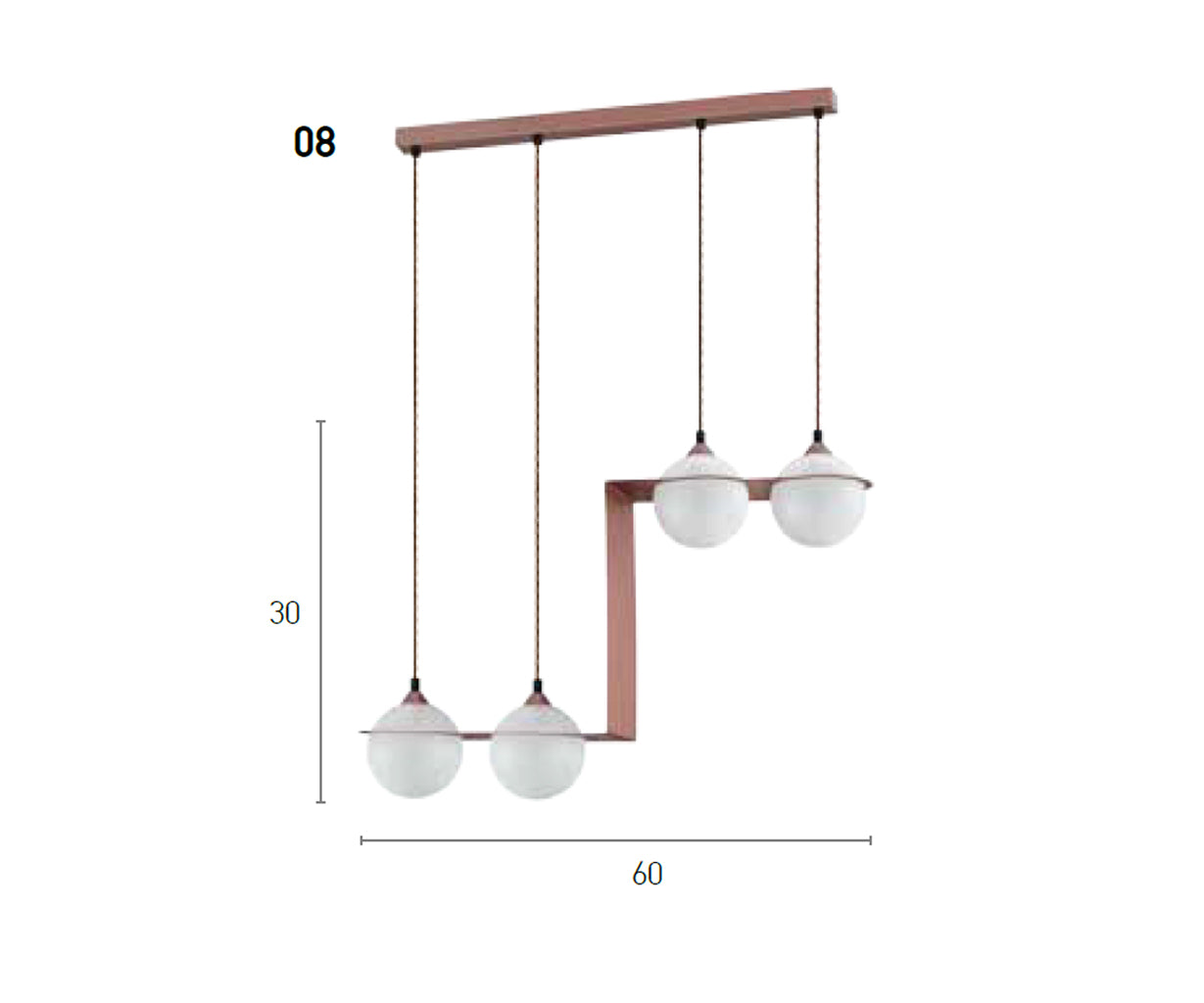 Modern Pendant Lamp  2/4xG9