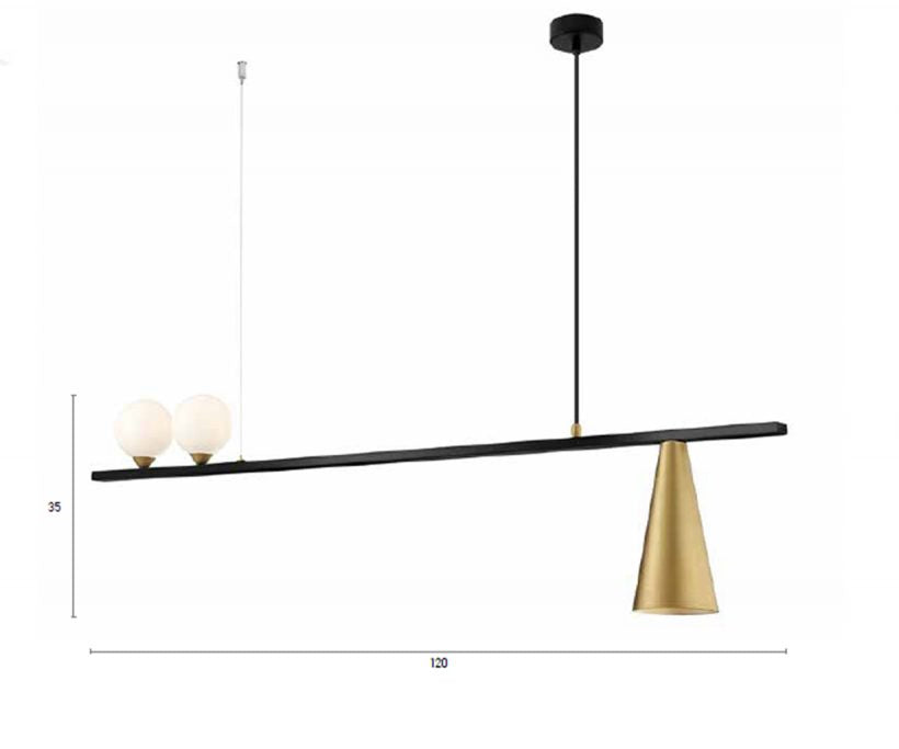 Modern Pendant Lamp  2xG9 / 1xE27