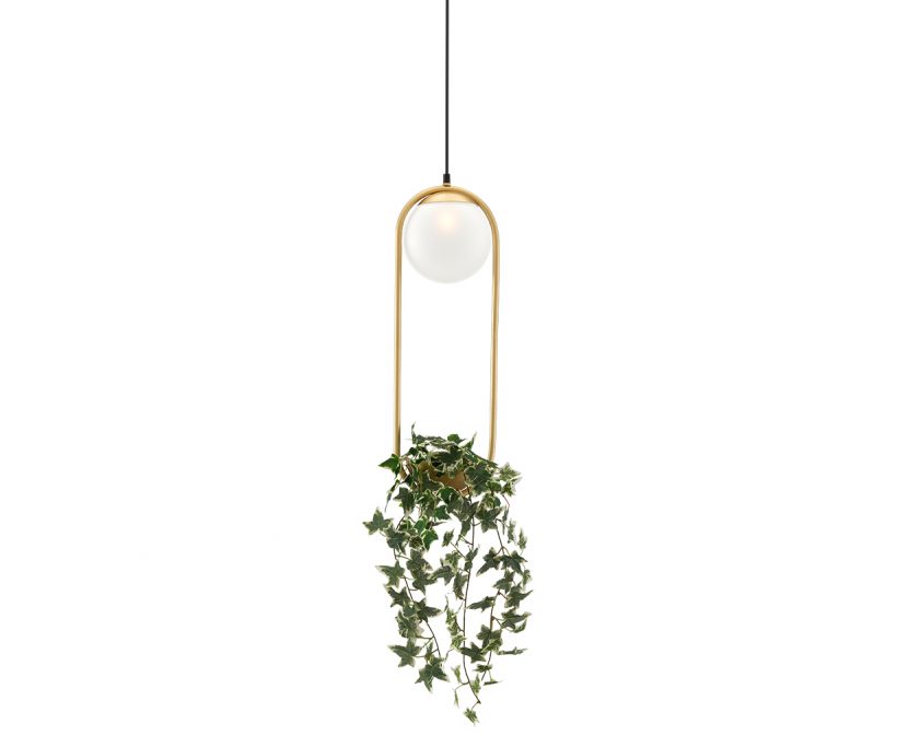 Modern Pendant Lamp with flower pot 1xG9