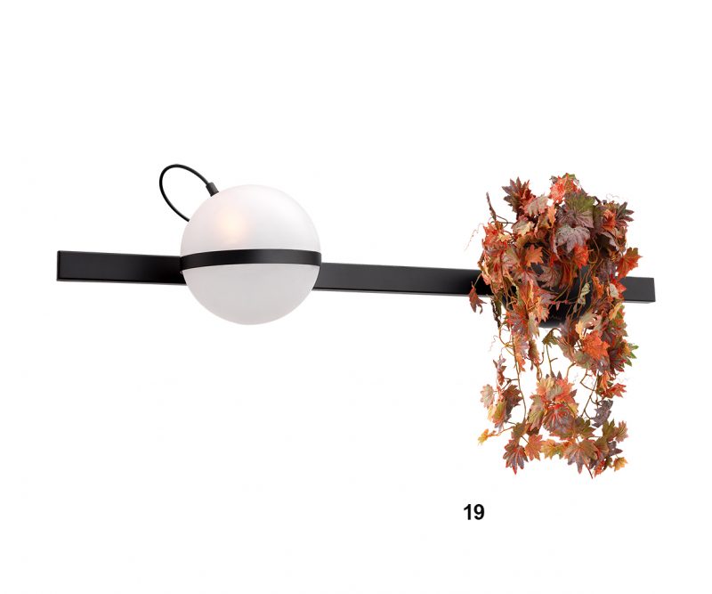 Modern Wall Lamp with flower pot 1xG9