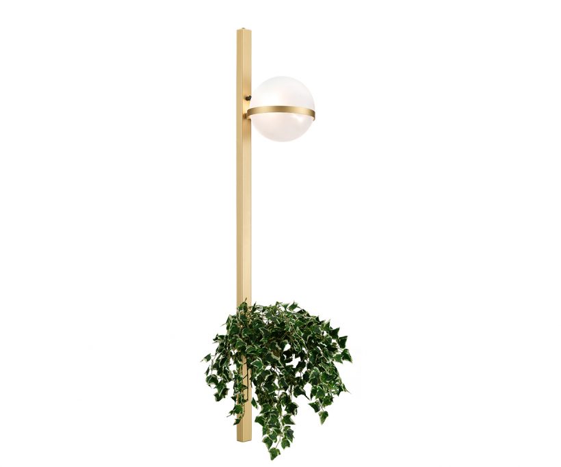 Modern Wall Lamp with flower pot 1xG9