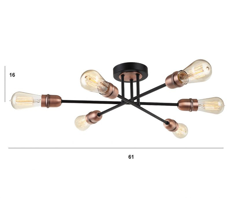 Modern Ceiling Lamp 6xE27