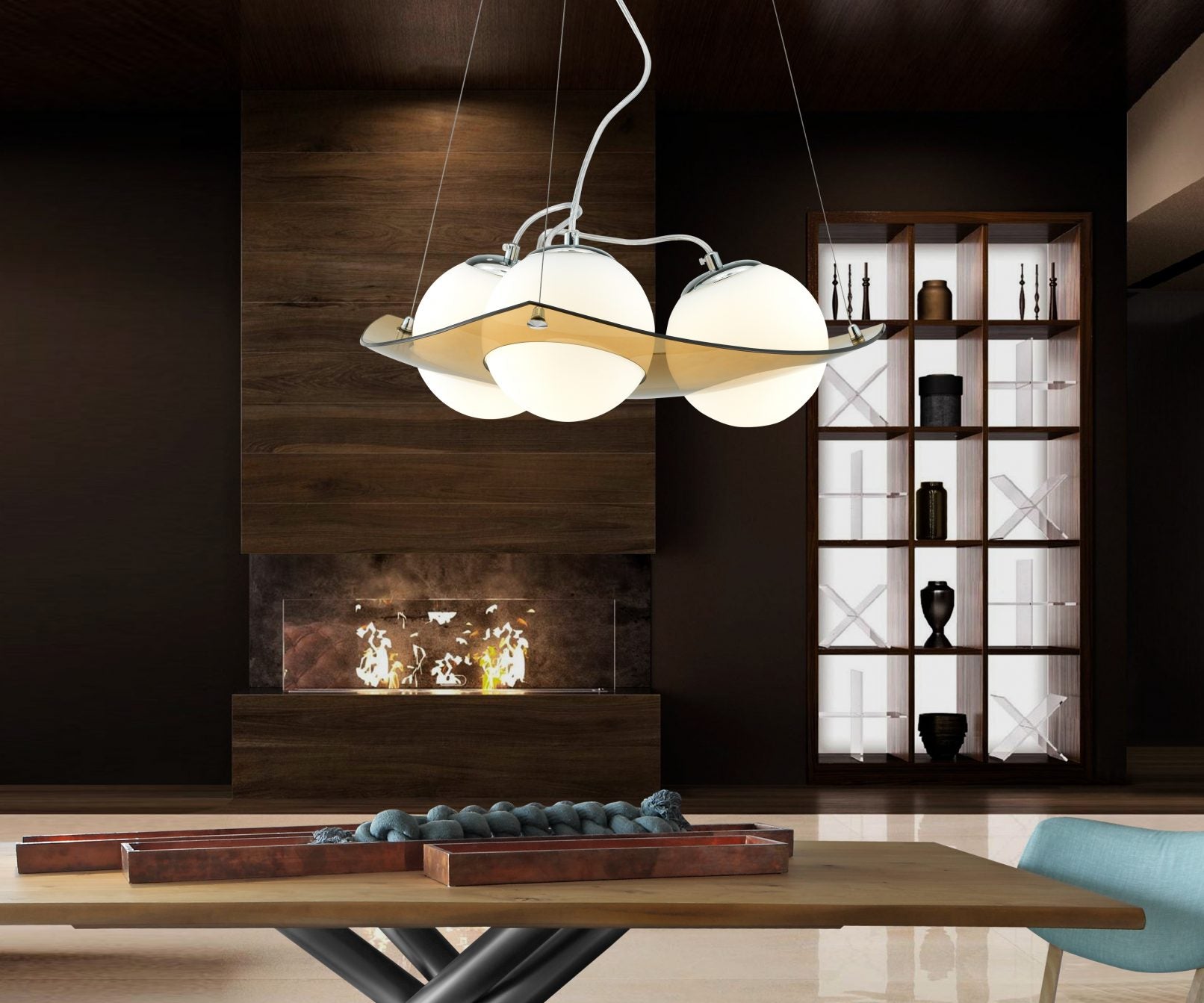 Modern Pendant Lamp  3xE14 / 3xE27