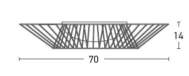 Modern Ceiling Lamp   3xE27 ZAMBELIS