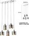 Modern Pendant Lamp VIOKEF CHARLOTTE 4173100 5xE27 - Lampbroker