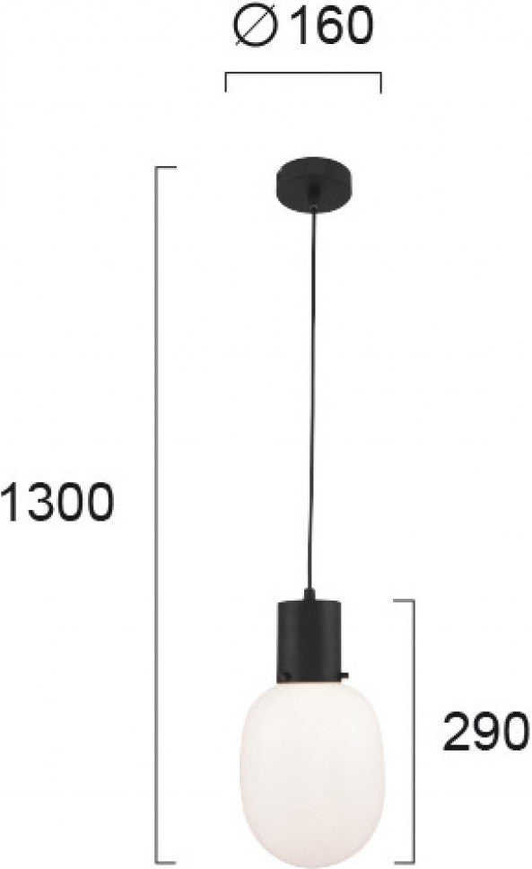 Modern Pendant Lamp VIOKEF DANAE 4228800 1xE14