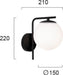 Modern Wall Lamp VIOKEF ANOUK 4228900 1xE14 - Lampbroker