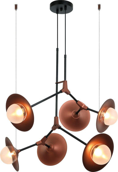 Modern Chandelier VIOKEF OLIVIA 4231000 6xG9 - Lampbroker