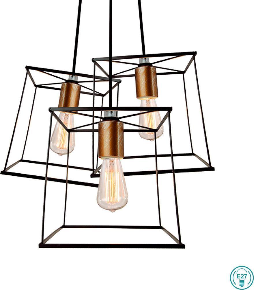 Modern Pendant Lamp VIOKEF AGATHA 4138700 3xE27 - Lampbroker