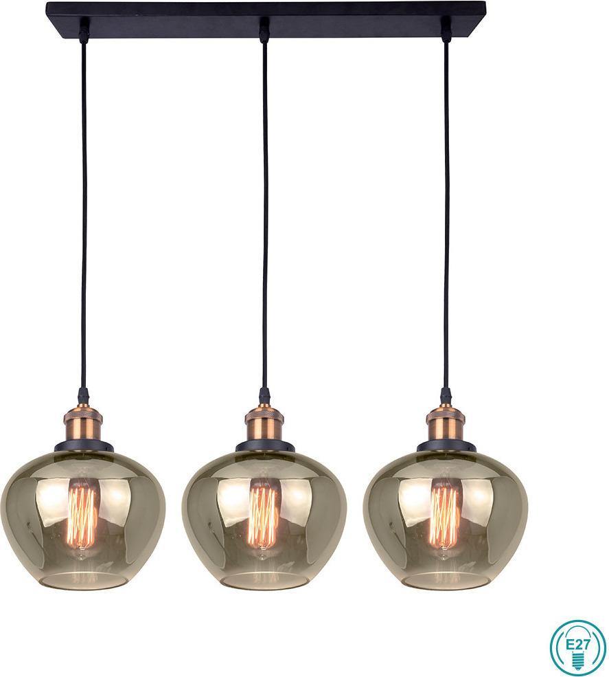 Modern Pendant Lamp VIOKEF JONAS 4165700 3xE27 - Lampbroker