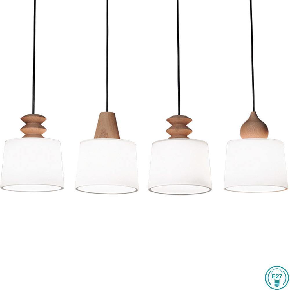 Modern Pendant Lamp VIOKEF EDUARDO 3087300 4xE27 - Lampbroker