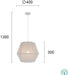 Modern Pendant Lamp VIOKEF ZAIRA 4198100 1xE27 - Lampbroker