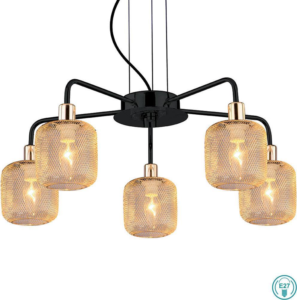 Classic Chandelier VIOKEF LOREN 4165500 5xE27 - Lampbroker