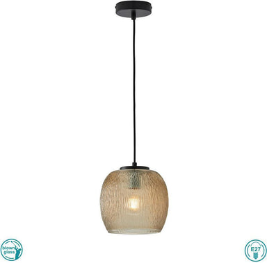 Classic Pendant Lamp VIOKEF RAIN 3096401 1xE27 - Lampbroker
