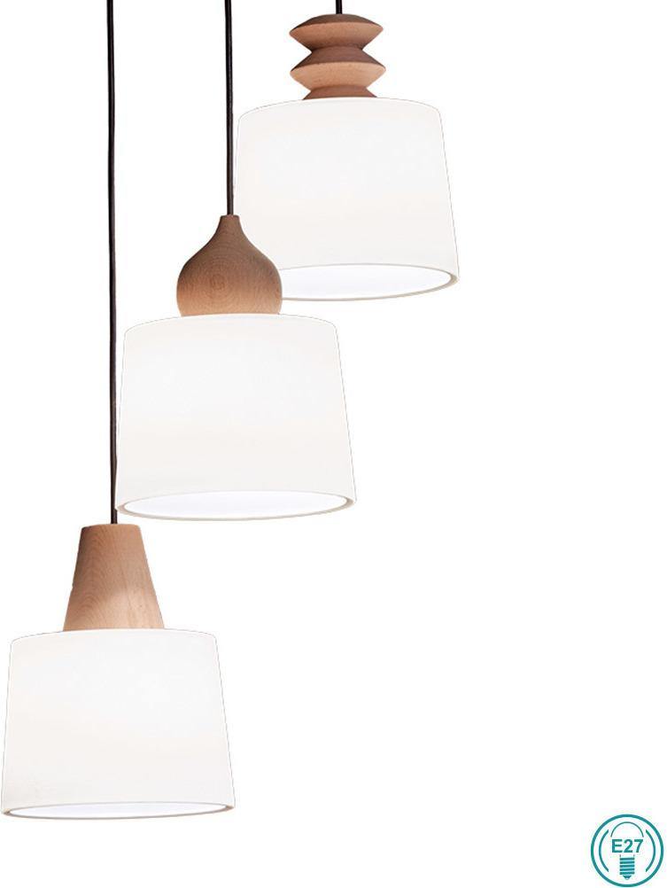 Modern Pendant Lamp VIOKEF EDUARDO 3087200 3xE27 - Lampbroker